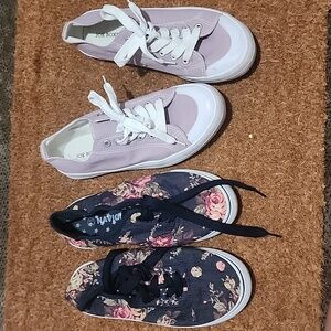 2 pair sneakers size 7.5 and 8 women